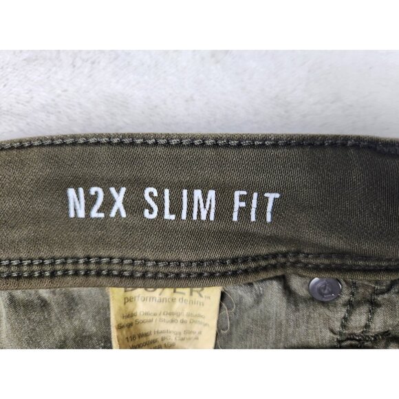 DU/ER Pants Men 31x32 Brown/Green N2X Slim Fit Tapered Stretch Chino Nature DUER - Picture 13 of 16